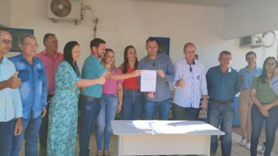 O Prefeito Municipal César Périgo assinou a ordem de Serviço da reforma do Hospital Municipal de Saúde de Nova Bandeirantes